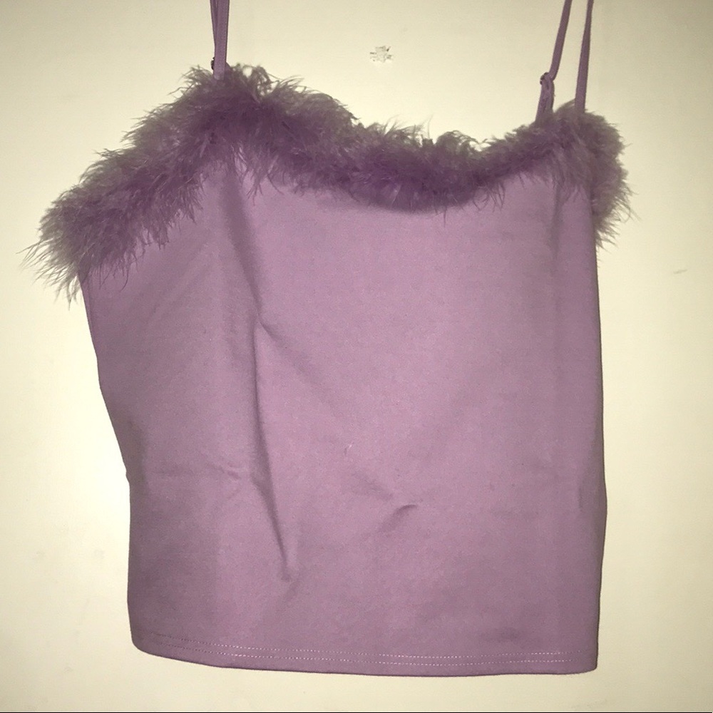 Cropped violet dolls kill shirt